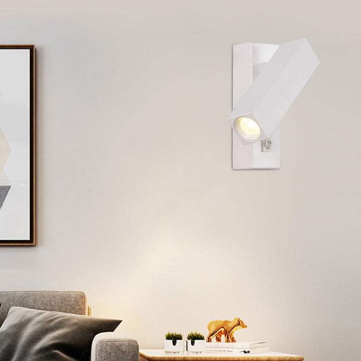 Lámpara de Aplique de Pared LED Irradiado Rectangular de Acrílico Minimalista Moderna 