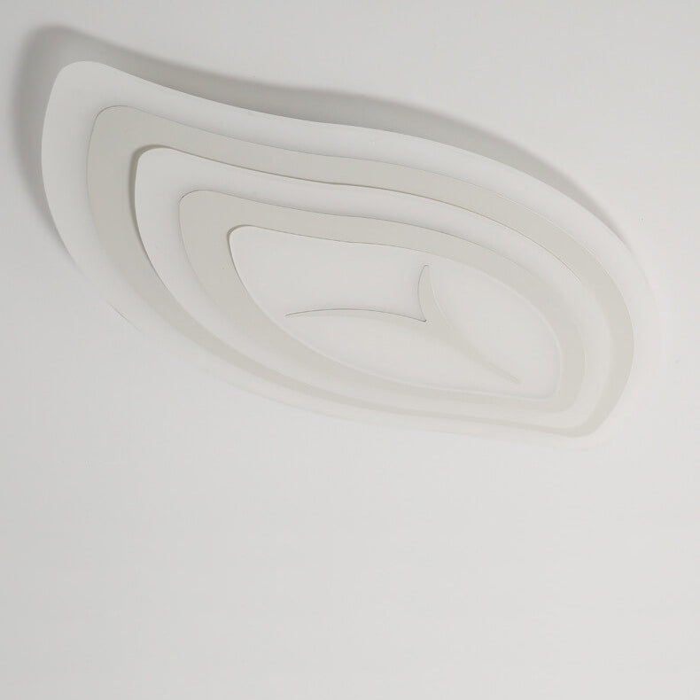Plafonnier à LED en acrylique en forme de feuille créative 