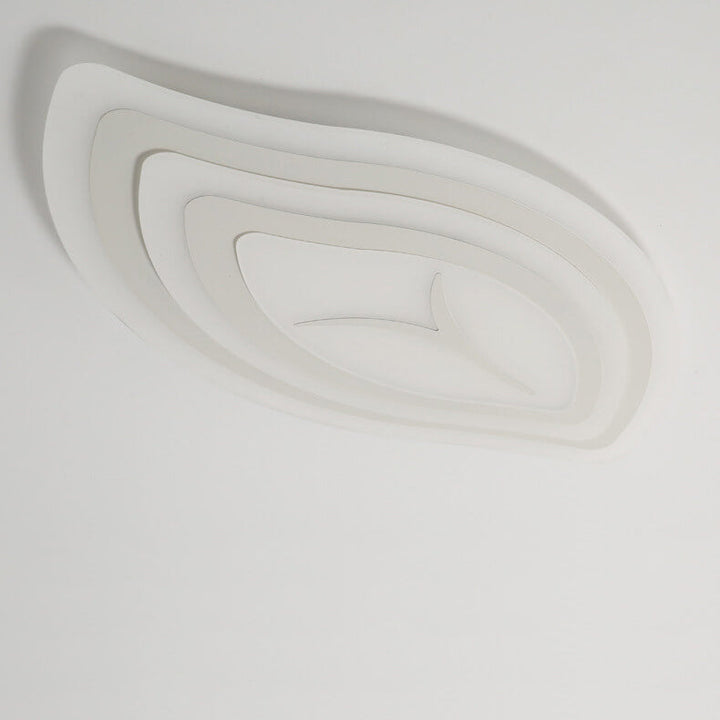 Plafonnier à LED en acrylique en forme de feuille créative 