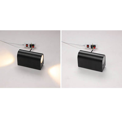Applique murale LED à Double tête en aluminium, couleur unie, moderne, étanche, pour l'extérieur 