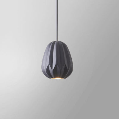 Nordic Macaron Texture Oval Resin 1-Light Pendant Light