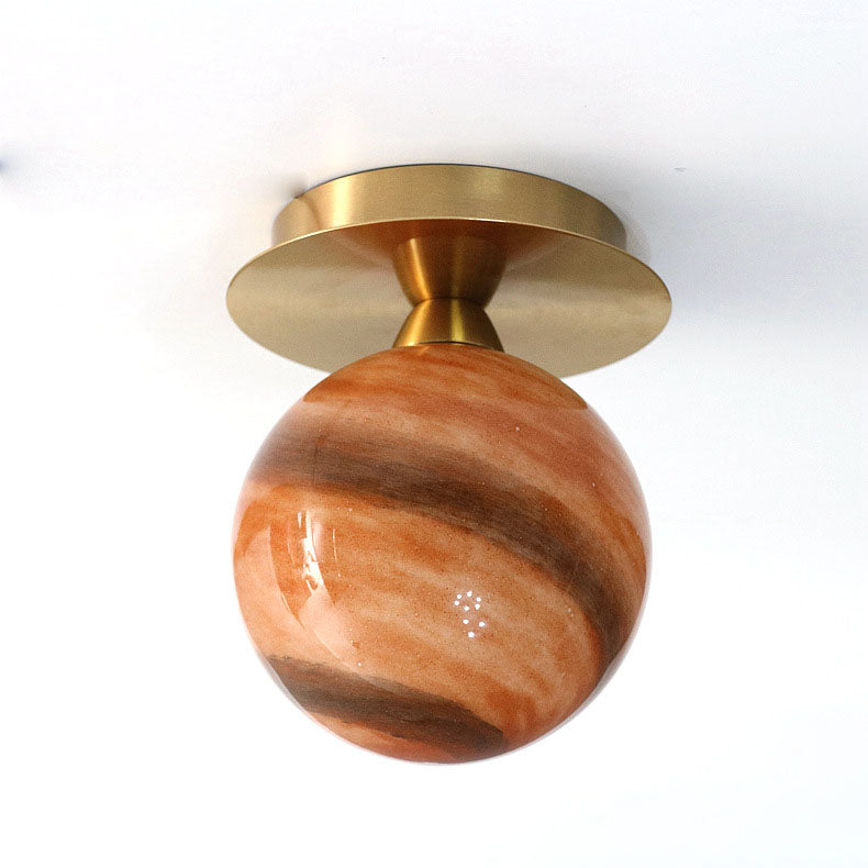 Plafonnier moderne créatif en verre avec 1 lumière 
