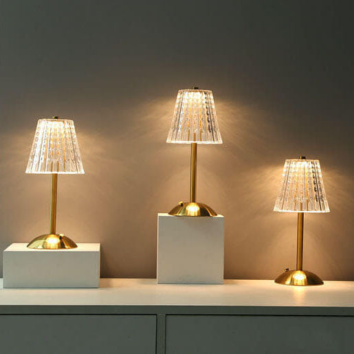 Kreative Diamant Kristall Acryl Metall Touch LED Tischlampe 