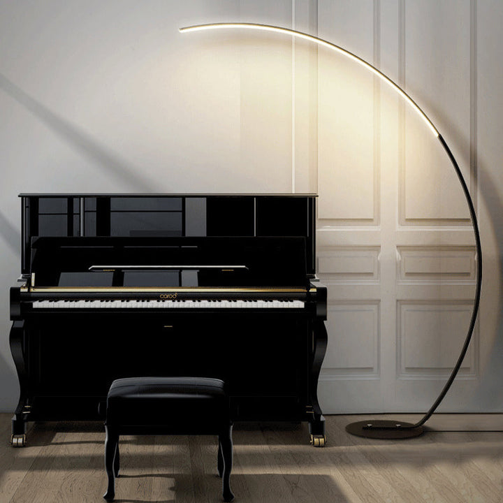 Nordischer Moderner Minimalistischer Angelruten-Hardware Aluminium Acryl LED Stehende Stehlampe 