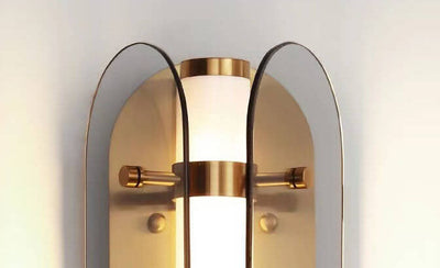 Scandinavian Minimalist Light Luxury Glass LED Wall Sconce Lamp