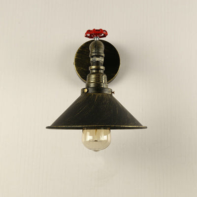 Industrielles Eisen Vintage Wasserhahn Wasserpfeife Design 1-Licht Wandleuchte