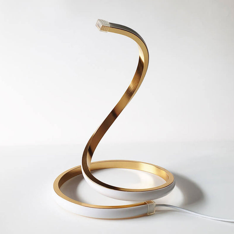 Modern Creative Snake Shape LED Touch Dimming Table Lamp