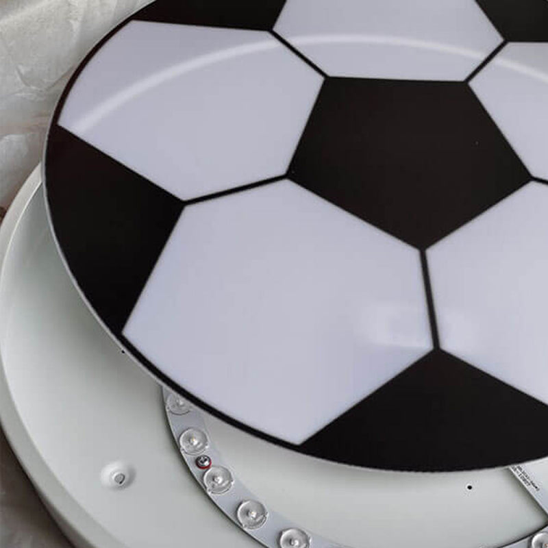 Cartoon Creative Round Football LED Kids Flush Mount Ceiling Light