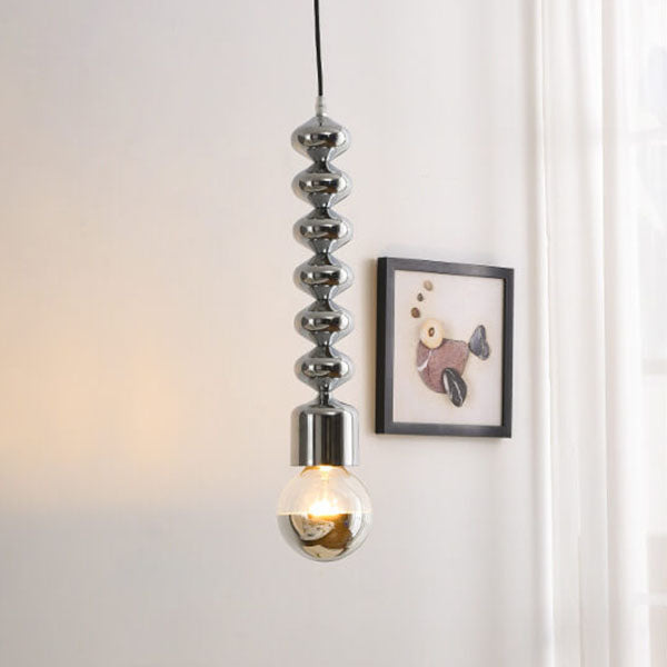 Moderne minimalistische kürbisförmige einfarbige Hardware 1-Licht Pendelleuchte 