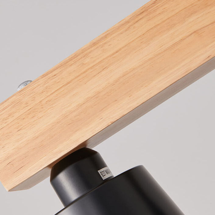 Nordic Simple Log Linear Cone Shade 5-Light Island Light Kronleuchter