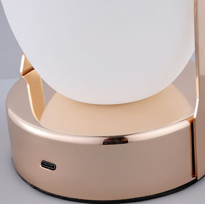 Creative Vintage Apple Shape Portable Rechargeable LED Table Lamp