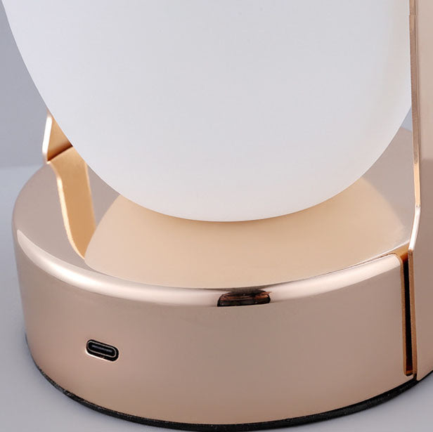 Creative Vintage Apple Shape Portable Rechargeable LED Table Lamp