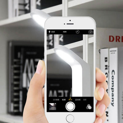 Creative Curved Shape Induction USB Charging Desk Lamp