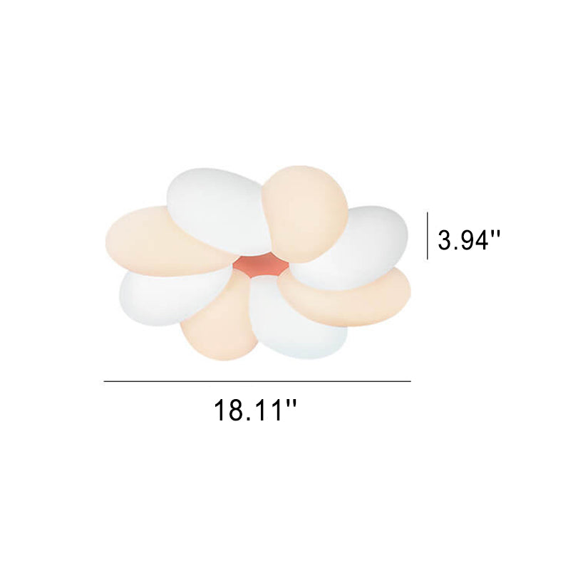 Nordic Creative Colorful Flower LED Flush Mount Ceiling Light