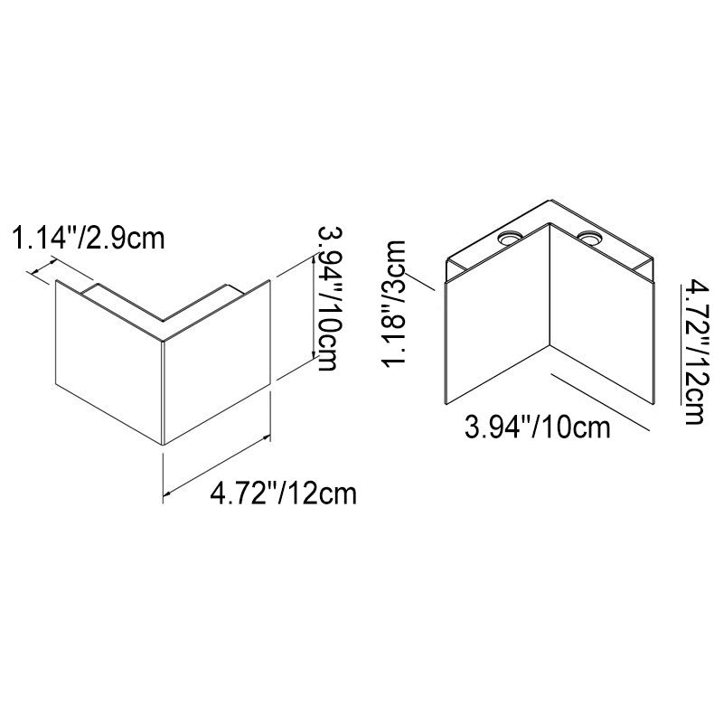 Moderne minimalistische quadratische flache geometrische LED-Wandleuchte aus Solar-Edelstahl für den Außenbereich 