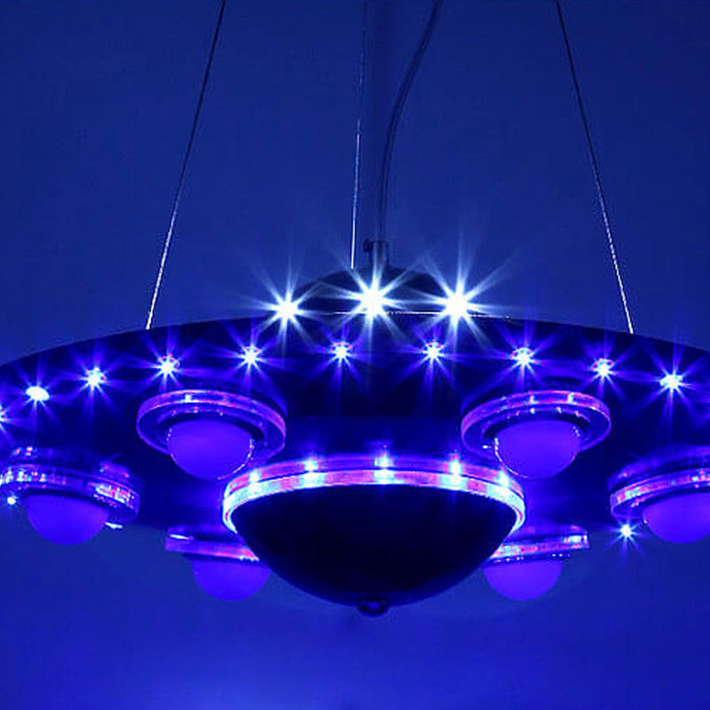 Creative Cartoon UFO Flying Saucer LED Kids Chandelier