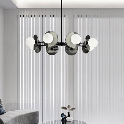 Moderner Mid-Century Molekularer Kugelglasschirm 3/5/8-Licht Kronleuchter für Wohnzimmer 