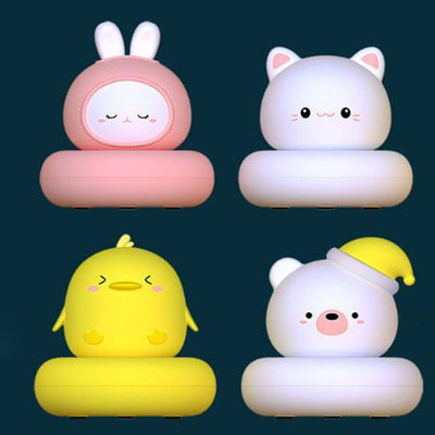 Creative Cute Animals Night Light Pat Sensing LED Table Lamp