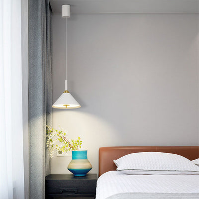 Modern Minimalist Intelligent Touch Lift Iron Acrylic LED Pendant Light