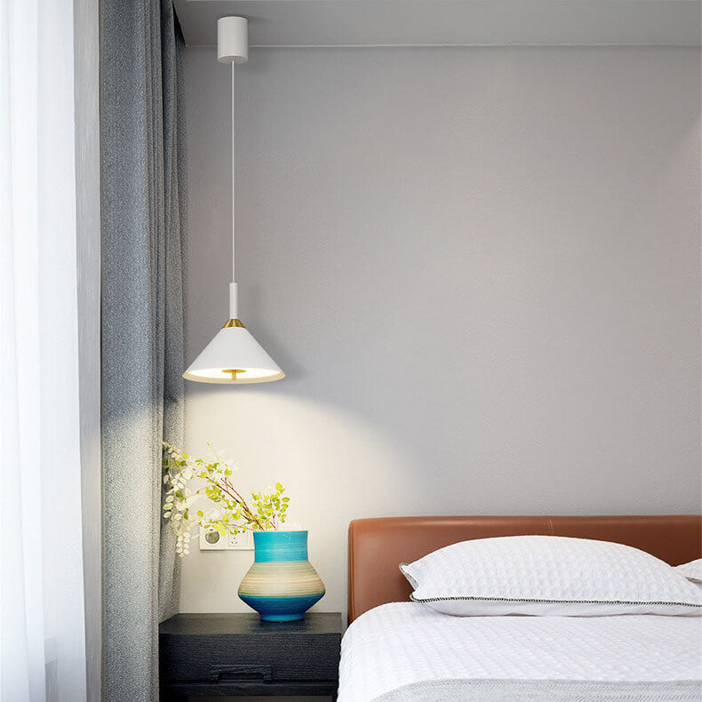Modern Minimalist Intelligent Touch Lift Iron Acrylic LED Pendant Light