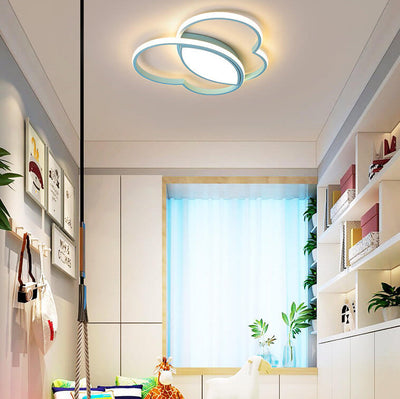 Childlike Love Overlap Design LED Flush Mount Light