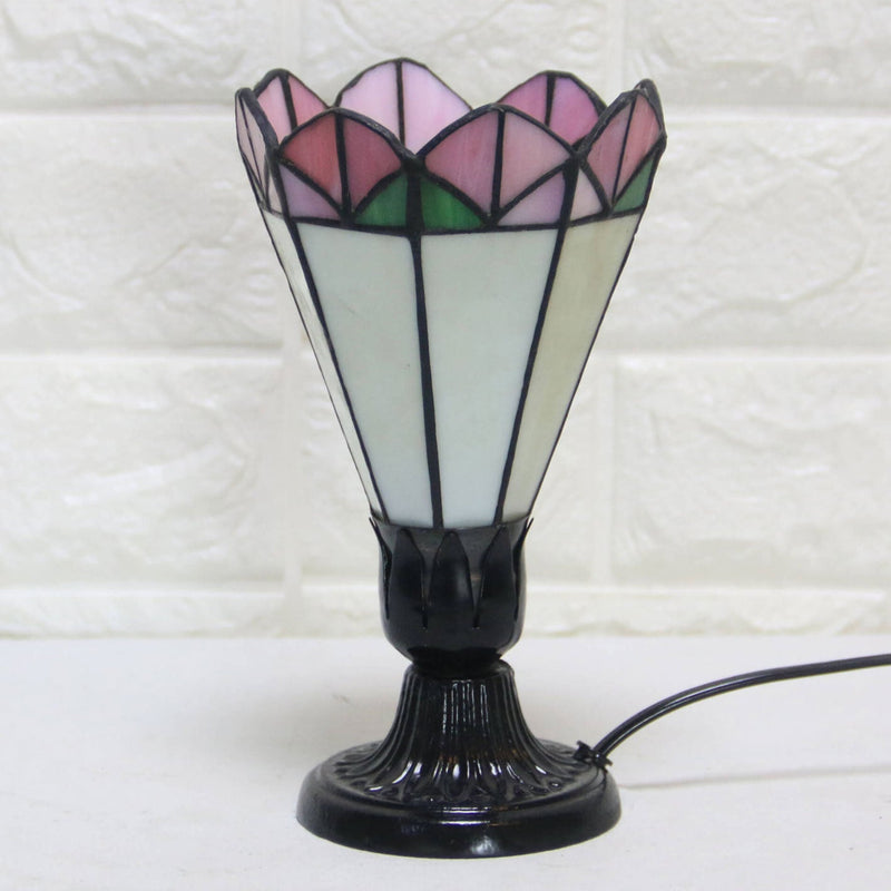 Lampe de table rétro Tiffany Design créatif de fleur 1 lumière 