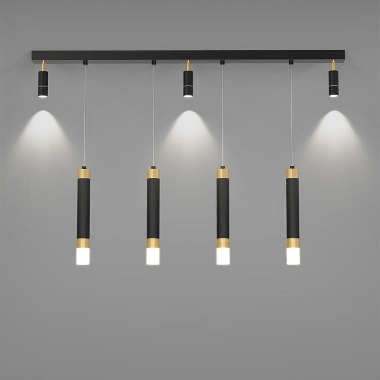 Spot LED en acrylique avec matériel moderne de luxe léger, suspension pour îlot 