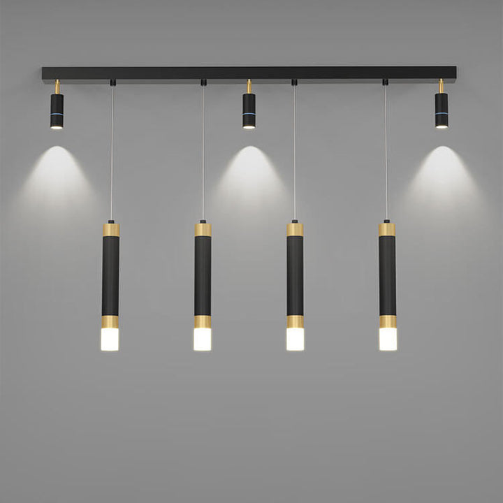 Spot LED en acrylique avec matériel moderne de luxe léger, suspension pour îlot 