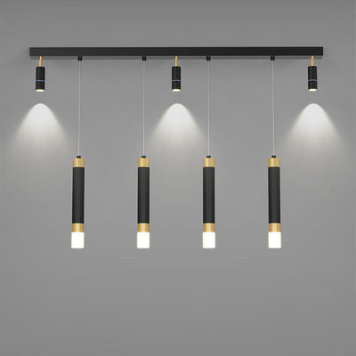 Moderner heller Luxus-Hardware-Acryl-LED-Scheinwerfer-Insel-Licht-Kronleuchter 