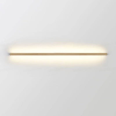 Japanese Simple Solid Wood Strip LED Wall Sconce Lamp