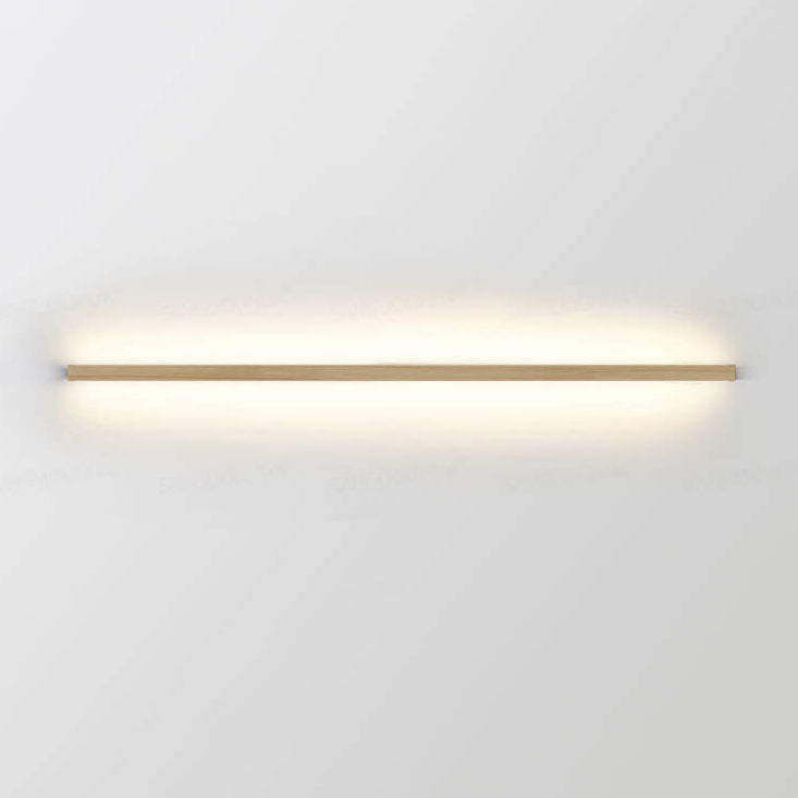 Japanese Simple Solid Wood Strip LED Wall Sconce Lamp