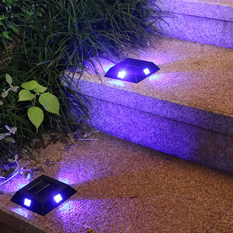 Modern Square Solar Outdoor Lawn LED Garden Ground  Landscape Light Wall Sconce Lamp