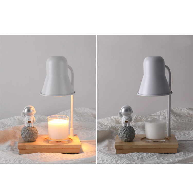 Lampe de table à 2 lumières en cire fondante aromathérapie moderne astronaute 
