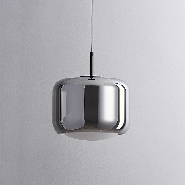 Lámpara colgante moderna minimalista de cobre acrílico con 1 luz 