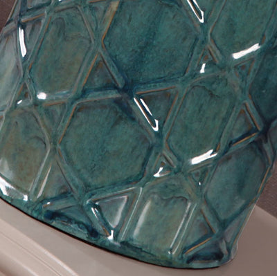 European Retro Light Luxury Ceramic Cloth 1-Light Table Lamp