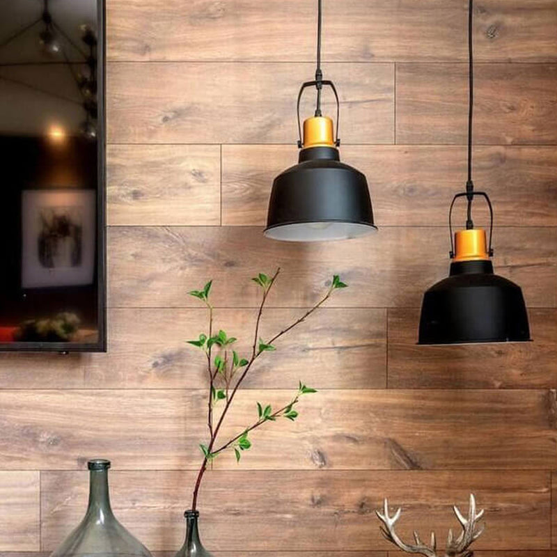 Minimalist Retro Industrial Aluminum Solid Color 1-Light Pendant Light