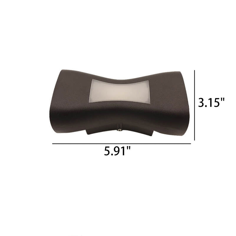 Conception moderne de lampe murale LED créative en aluminium étanche 