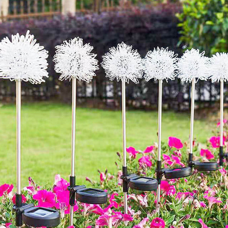 Solar-Löwenzahn-Aluminiumdraht-Kugel-Licht-LED im Freien wasserdichtes leuchtendes Garten-Einsatz-Boden-Landschaftslicht 