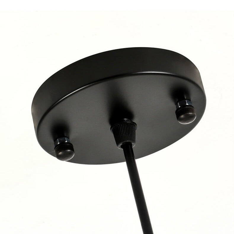 Lanterne ovale antique orientale faite à la main en tissu 1 lumière suspendue 