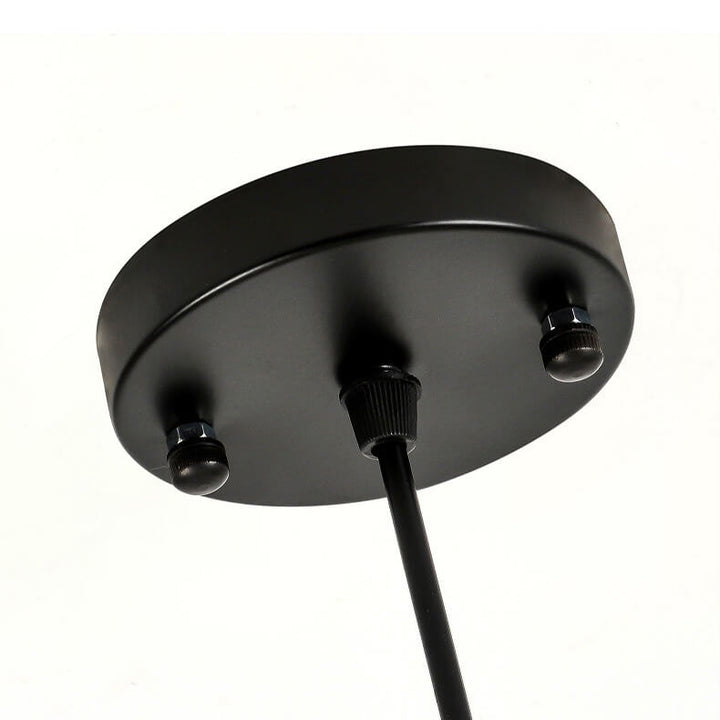 Lanterne ovale antique orientale faite à la main en tissu 1 lumière suspendue 