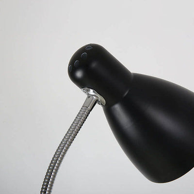 Lampadaire sur pied à 1 lumière avec abat-jour conique en placage de fer simple nordique 