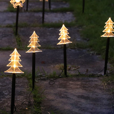 Weihnachtsdekoration Solar Outdoor Rasen LED Garten Bodeneinsatz Landschaftslicht 