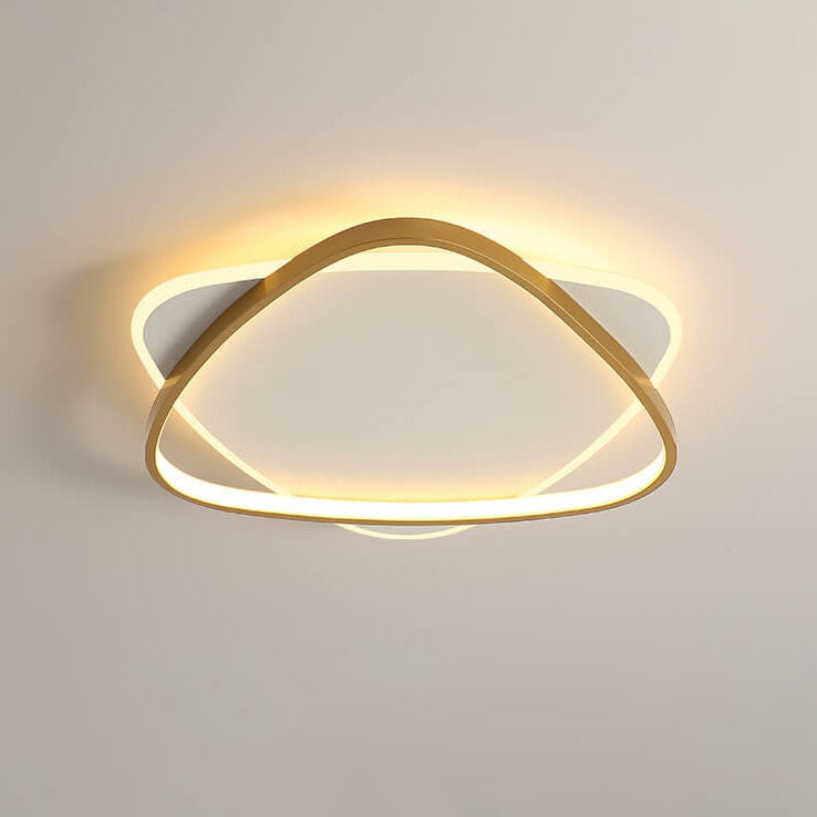 Luz de montaje empotrado LED de acrílico de hierro con triángulo creativo minimalista moderno 