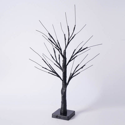 Halloween Tree Light Pumpkin Bats Simulation Tree Light USB Battery Decoration Table Lamp