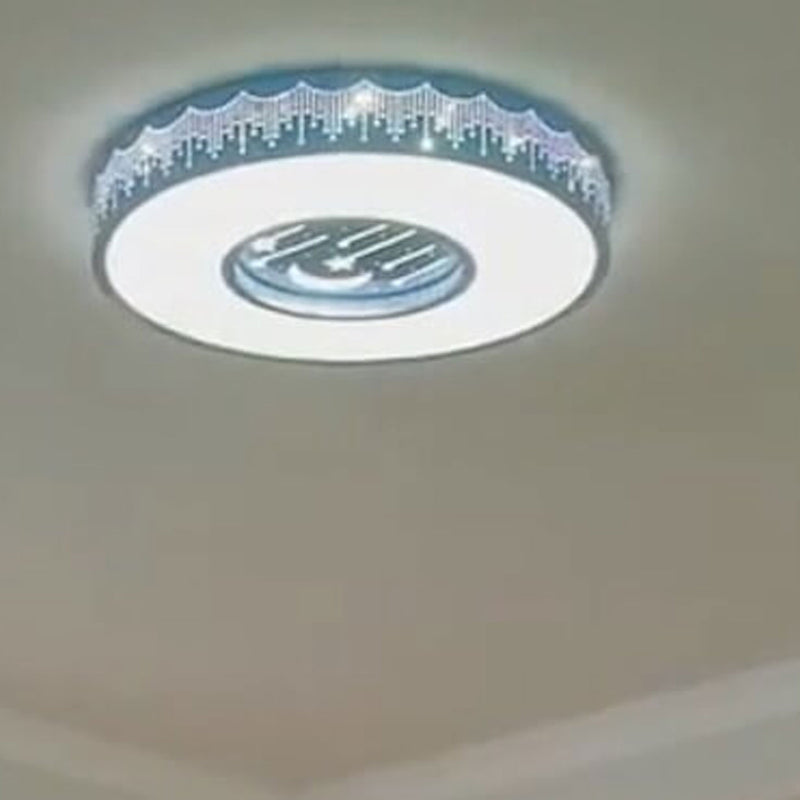 ضوء السقف الدائري LED للأطفال بتصميم حديث وبسيط مع سماء مرصعة بالنجوم 