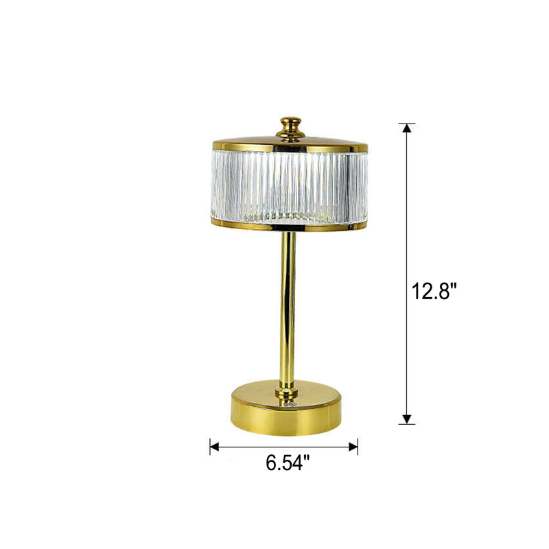 Lampe de table ambiante tactile LED rechargeable en acrylique de luxe créatif 