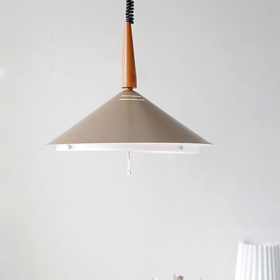 Industrial Iron Vintage Triangular Cone Design 2-Light Pendant Light