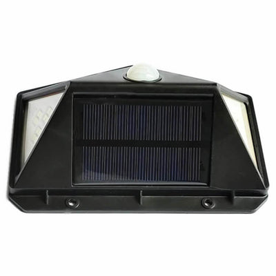 Lampe murale solaire extérieure 162 LED étanche avec capteur de mouvement pour jardin 
