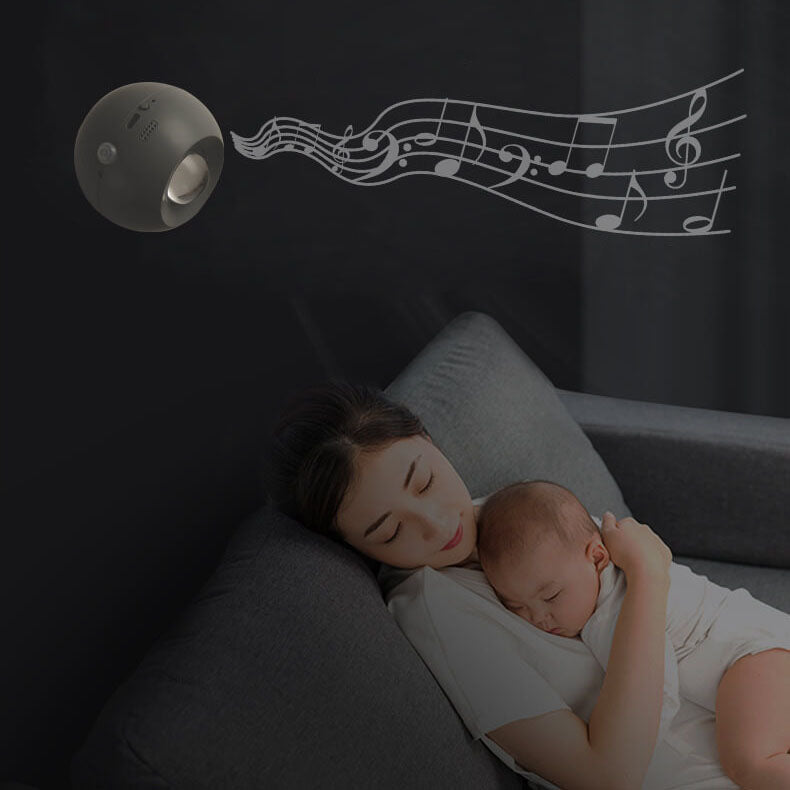Lampe murale LED à protection oculaire rechargeable ronde et créative avec ventouse magnétique 