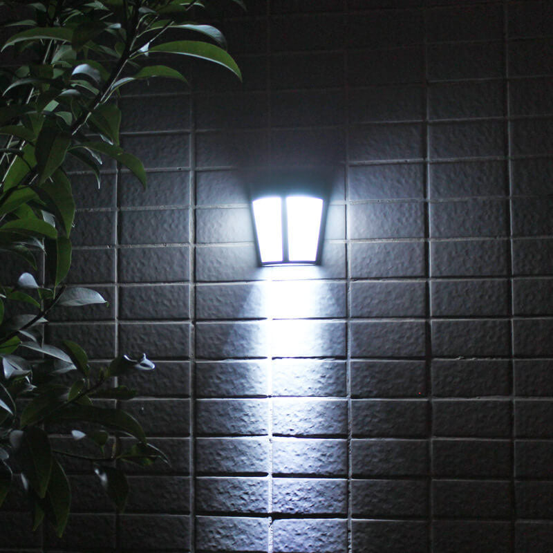 مصباح شمسي نصف أسطواني LED للحديقة الخارجية على الجدار 